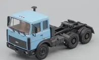 Масштабная модель грузовика коллекционная Минский 64221 седельный тягач (1989-1991), голубой
