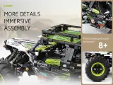 Конструктор MOULD KING 18002 зеленый багги 4WD с ДУ 1879 деталейh