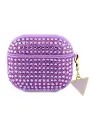 Guess для Airpods 3 чехол Diamond Rhinestone with Triangle charm Purple