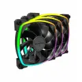 Комплект вентиляторов (3 шт.) Montech RX120 PWM Reverse, черный/ARGB