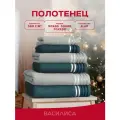 Набор махровых полотенец Василиса Селена 30х60, 50х80, 70х130, 6шт, Серый, Изумруд