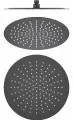 Верхний душ круглый Aquatek AQ2075MB черный, 1 режим, нержавеющая сталь