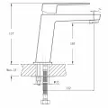 Смеситель для умывальника 35k MIXLINE ML20-04 Quadro