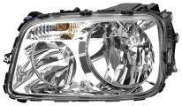 HELLA 1EH 009 513-031 (9438201661 / A9438201661) фара левая с корректором h7 / h1 / py21w / w5w / 24v mb actros III 08