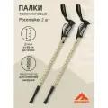 Треккинговые палки Travel Pacemaker, 65-135 см, 3-секционные, светло-серый/лайм, Berger ЦБ-00004475