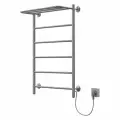 Полотенцесушитель электрический Орион Лесенка с полкой 40-80, 60 вт (К-кнопка, Прямая, Справа) 12215