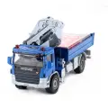 Модель грузовика-крана CONUSEA 1:50 металл красный/синий, Синий