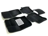 Коврики в салон текстиль 3D Lux (чёрные) Euromat для Land Rover Discovery (2016-)