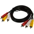 Кабель Perfeo 3xRCA вилка - 3xRCA вилка, длина 1 м. (R3102)