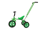 Велосипед трехколесный Galaxy Лучик Малют 3, с ручкой, колеса из ЭВА цвет зеленый