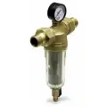 Фильтр механической очистки TIM JH-1002 муфтовый (НР/НР) 1/2, латунь, с манометром