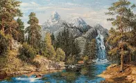 Гобелен, гобелен без рамы 120х70 см / Горы Атая