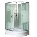 Душевая кабина без крыши мономах Б/К 120/90/24 МЗ L, (1200*900*2060мм), средний поддон, асимметричная