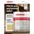 Масло для дерева для внутренних работ полуматовое с воском, 1 литр, для мебели, стен, потолков, ДСП и ОСП, защитно-декоративное сибирекс