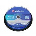 Оптические диски VERBATIM BD-R DL 50GB 6X 10шт/упак. Blu Ray-R