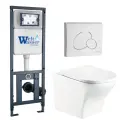 Комплект (инсталляция+унитаз+кнопка) WeltWasser MARBERG 410 + ODENBACH 004 GL-WT + MAR410 RD