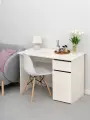 Стол письменный, для школьника, белый, 104х54х75 см, MiKante с ящиком и дверцей