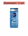 Nivea Men Гель-уход для душа Arctic Ocean для тела и волос, 250 мл, 2 шт