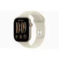Умные часы Apple Watch Series 12, 42 мм, GPS, Aluminum, S/M (130-180), Light gold/Sand sport band