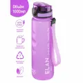 Бутылка для воды спортивная, для холодных/горячих напитков 1000мл Elan Gallery Style Matte с углуб. д/пальцев, сиреневая