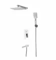 Душевая система скрытого монтажа с тропическим душем Ganzer 28065 Хром
