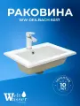 WW DEILBACH 6037 Раковина врезная 420х420х170