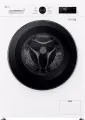 Стиральная машина LG F2Y1VS6W, загрузка 9 кг, с паром, инверторный двигатель, белая/черная