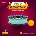 Пластик PETG для 3D печати Plastiq бирюзовый, 1.75 мм, 1 кг.