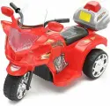 Детский электромобиль на аккумуляторе и с пультом управления, скутер LD-818R, цвет красный