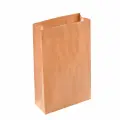 Крафт-пакет бумажный 18х12х29 см, комплект 100 шт, плотность 90 г/м2, LAIMA ECO CRAFT, 609683