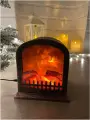 Камин электрический встраиваемый интерьерный с эффектом живого огня, 17 см.