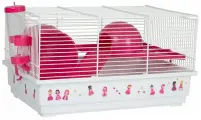 Voltrega Клетка для грызунов (114) розовая, 39*25,5*22 см