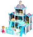 Кукольный дом Зимний дворец с куклой, питомцами и аксессуарами, сюжетно-ролевая игра для девочек, игрушечный дом для кукол, развиваем воображение, 3 этажа, 55 × 42,5 × 47,5 см, 191 элемент
