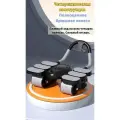 Ролик для пресса, с возвратным механизмом, с ковриком для колен, черный