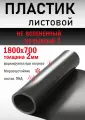 Листовой пластик толщина 2 мм. 1800 x 700 мм