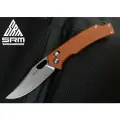 Складной нож SRM 9203-MN2 карманный нож коричневый 140Cr Micarta Ambilock
