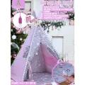 Вигвам детский ВигвамиЯ Маленькие балеринки с пышным ковриком, флажками