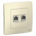 6 шт. Systeme Electric Blanca внутр Молочная Розетка 2-ая компьютерная RJ45, BLNIS045452