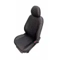 Чехлы Автопилот на сиденья LADA Vesta / Vesta SW Cross / Vesta NG (Экокожа ромб, Черный + Красная строчка)