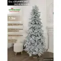 Елка искусственная новогодняя литая заснеженная 190 см, ель на Рождество в комнату, Империя Ёлок