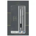 Набор ручек PARKER Jotter Core FK61 Stainless Steel CT перьевая и шариковая с подар. кор.