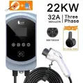 Feyree Зарядное устройство для электромобилей GB/T, розетка 22 кВт, 11 кВт, 3-фазная быстрая зарядка EVSE Wallbox 32A, 7 кВт, 1 фаза, умное управление через приложение WIFI для электромобиля 22KW 32A 3 phase