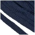 Шнур плоский х/б 15мм классическое плетение цв.024 т. синий уп.50 м