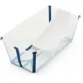Ванночка с горкой Stokke Flexi Bath Bundle, Tub with Newborn Support Transparent Blue 531504
