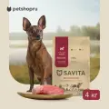 SAVITA Беззерновой сухой корм для собак малых пород с телятиной, GRAIN FREE ADULT MINI, Veal, 4 кг