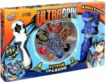Детская игрушка Боевой волчок Сражение с устройством запуска и ареной, набор 4 волчка, 2 запуск + 1 арена