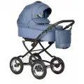 Коляска 2в1 Indigo BARBARA Classic универсальная (01), синий