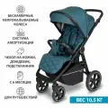 Коляска прогулочная Sevillababy Ellion E08/Teal-Bay всесезонная с большими колесами