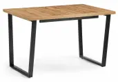 Стол Лайфмебель Лота Лофт 120(160)х75 черный матовый / дуб крафт золотой
