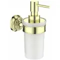 Дозатор для жидкого мыла Aquatek AQ4505PG золото, стекло, нержавеющая сталь